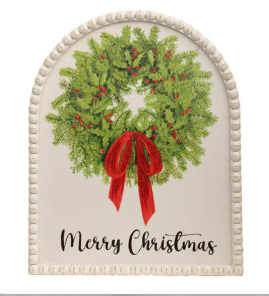 RTC Gallery Merry Christmas Wreath Wood