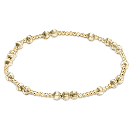 Enewton Extends Hope Unwritten Dignity 4mm Bead Bracelet Gold