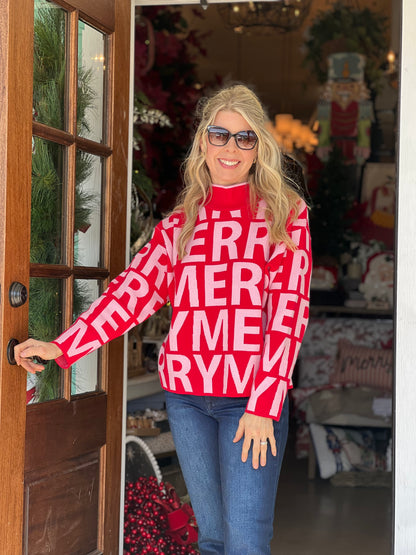 Ivy Jane Red & Pink Merriest Sweater