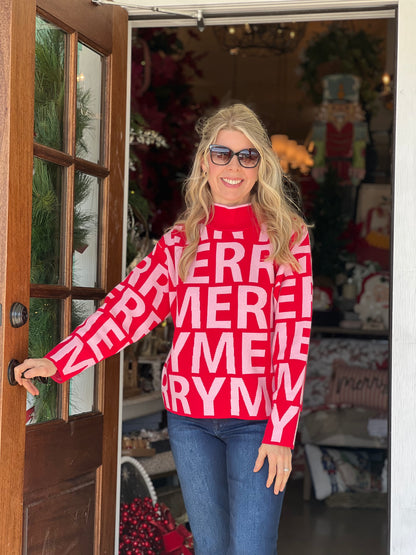 Ivy Jane Red & Pink Merriest Sweater