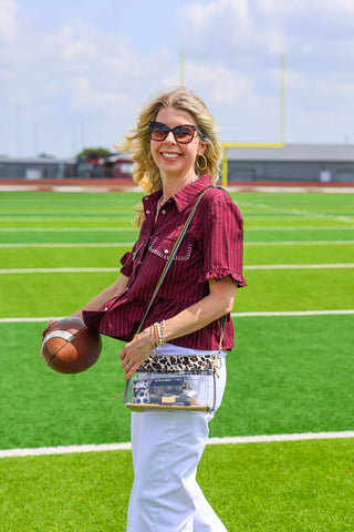Dixie Maroon Howdy Top