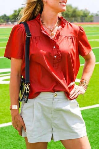 Addie Burnt Orange Top