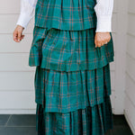 Layerz Riley Green Plaid Ruffle Skirt