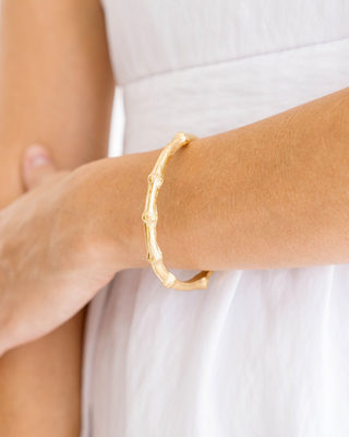 Susan Shaw Gold Bamboo Bangle