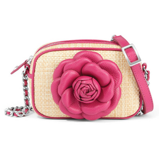 Brighton Natural Orchid Rosie Straw Camera Bag