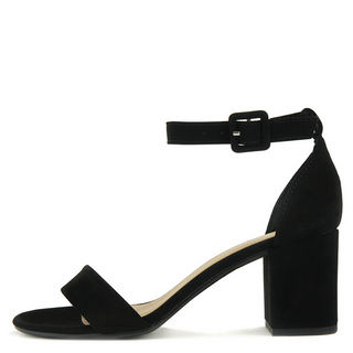 Cake Black Dress Block Heel