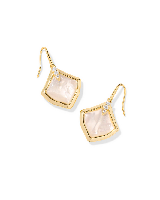 Kendra Scott Joelle Gold Ivory MOP Drop Earring