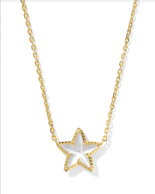 Kendra Scott Cassidy Gold Ivory MOP Short Pendant Necklace