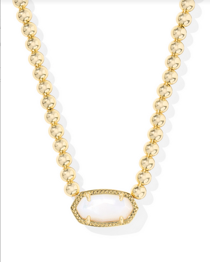 Kendra Scott Elisa Gold Ivory MOP Beaded Necklace