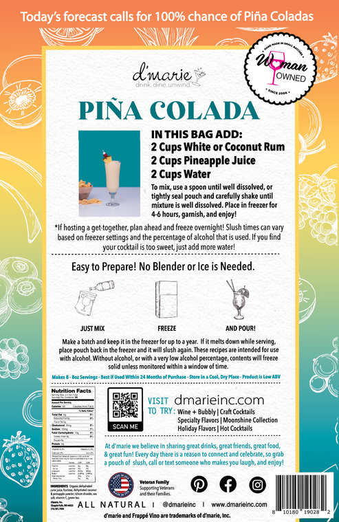 D'Marie Pina Colada Slush Mix