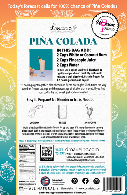 D'Marie Pina Colada Slush Mix