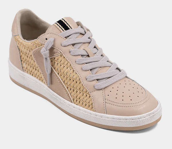 ShuShop Salma Natural Woven Sneaker – Rhinestone Angel