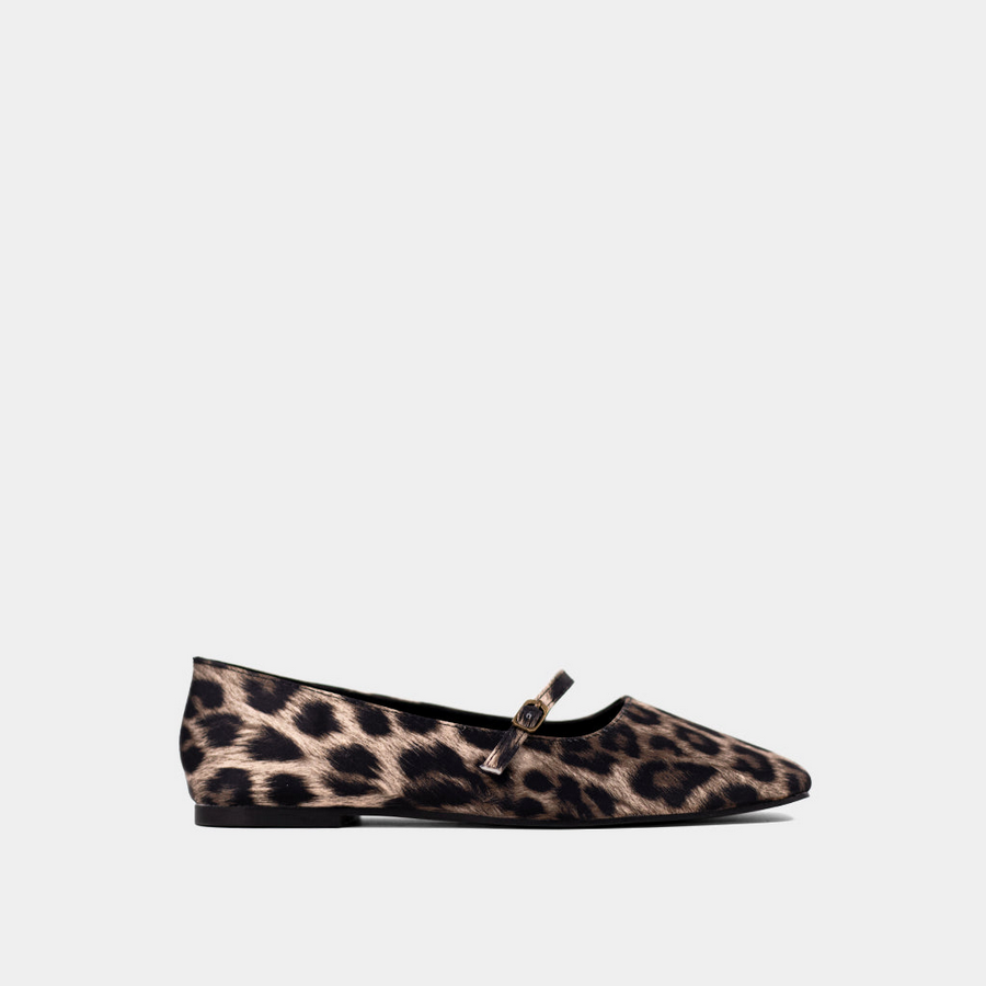 ShuShop Adele Leopard Ballet Flat – Rhinestone Angel