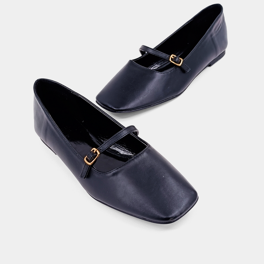ShuShop Adele Black Ballet Flat