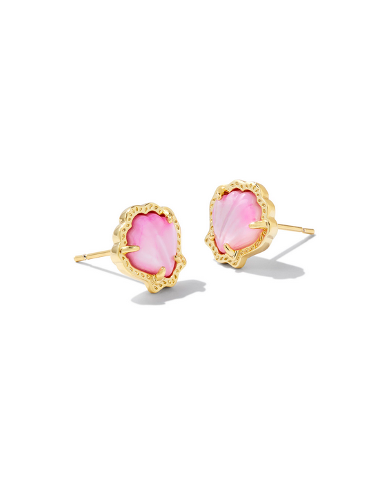 Kendra Scott Brynne Shell Stud Earring Blush MOP