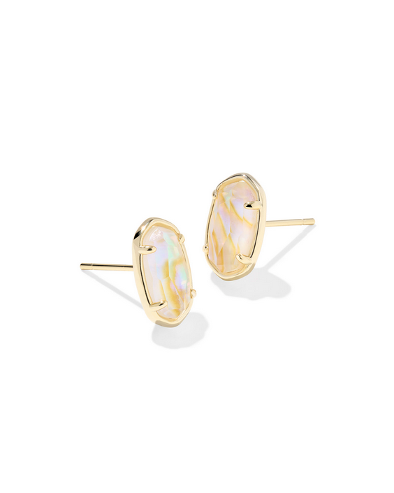 Kendra Scott Grayson Stone Stud Earring Iri Abalone