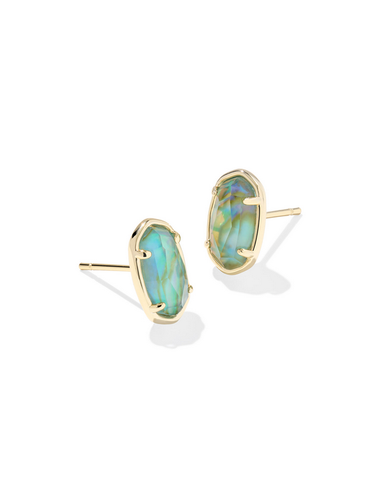 Kendra Scott Grayson Stone Stud Earring Aqua Illusion