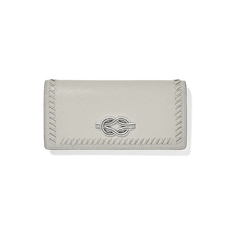 Brighton Sterling Interlock Harmony Slim Folio