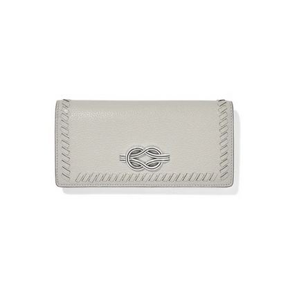Brighton Sterling Interlock Harmony Slim Folio