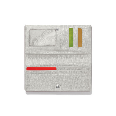 Brighton Sterling Interlock Harmony Slim Folio
