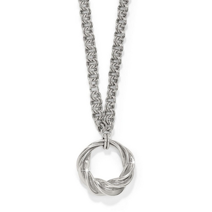Brighton Ferrera Antica Silver Long Necklace