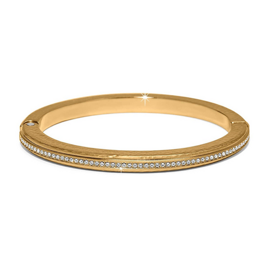 Brighton Meridian Orbit Gold Hinged Bangle