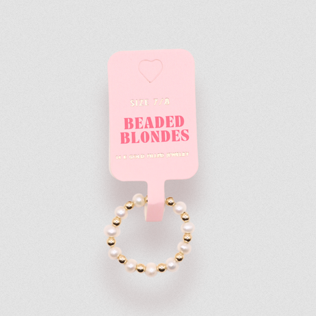 Beaded Blondes Coastal Pearl Ring