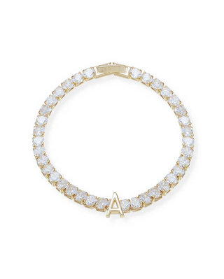 Natalie Wood Enchanted Tennis Initial Bracelet