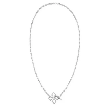Natalie Wood Grace Toggle Necklace Silver
