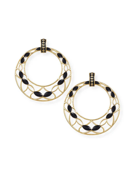 Natalie Wood Enchanted Statement Earring Black