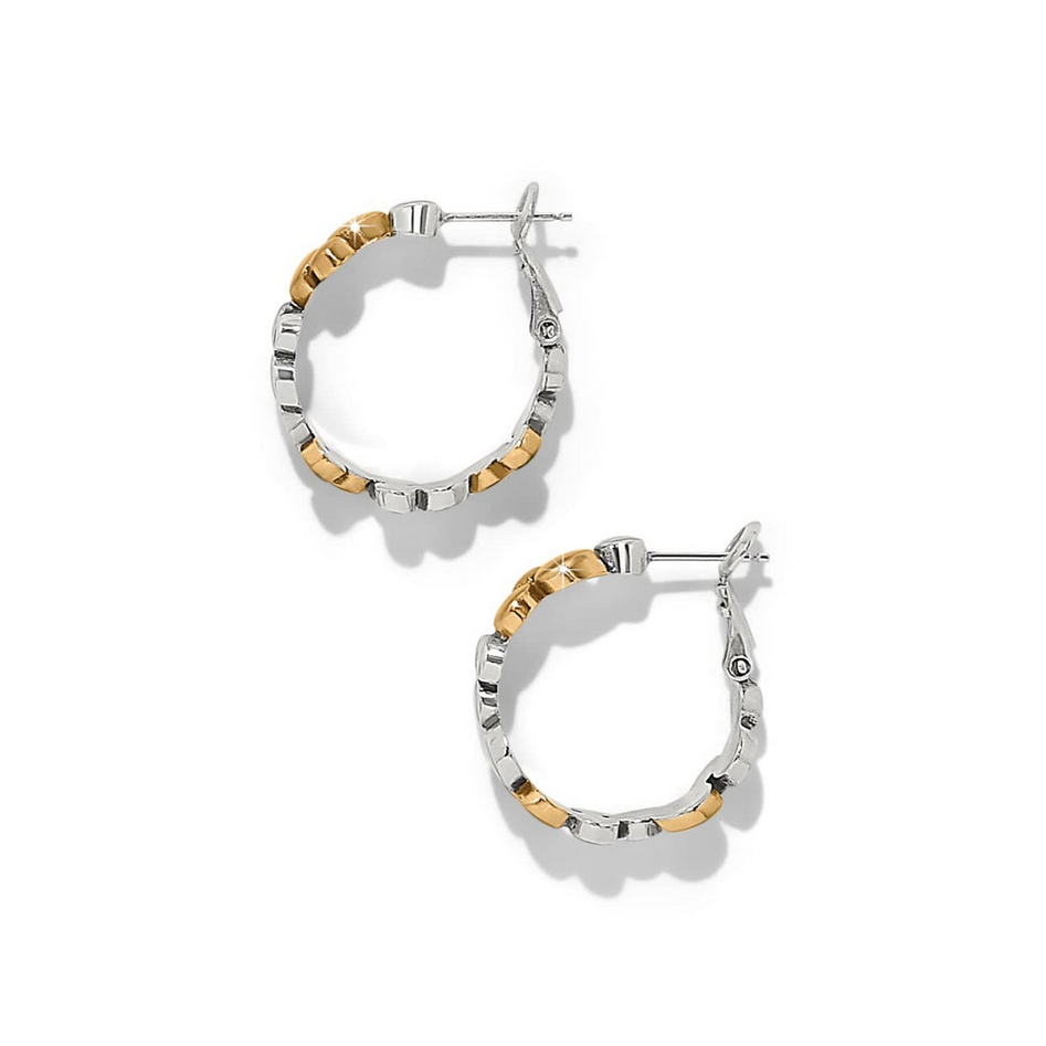 Brighton Pebble Edge Small Gold Hoop Earrings