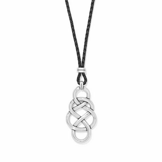 Brighton Interlock Braid Bold Leather Necklace