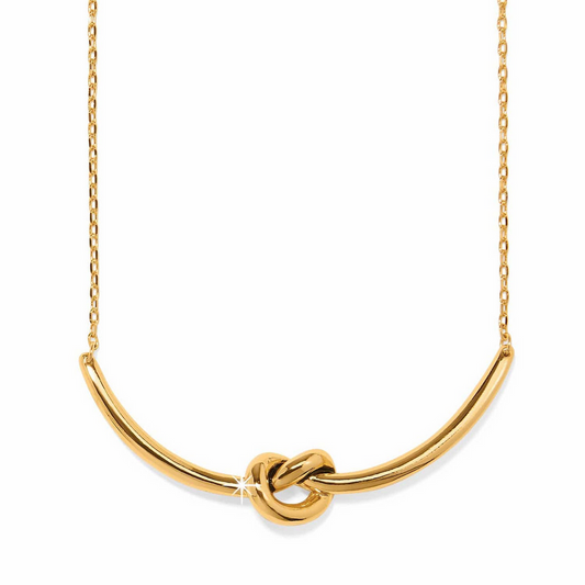 Brighton Interlock Single Knot Gold Necklace
