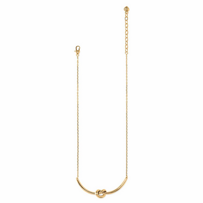 Brighton Interlock Single Knot Gold Necklace