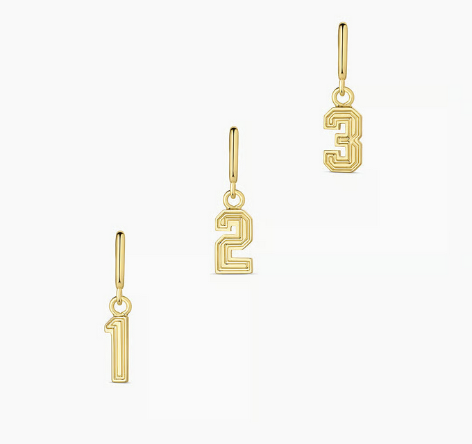 Gorjana Varsity Number Parker Charm
