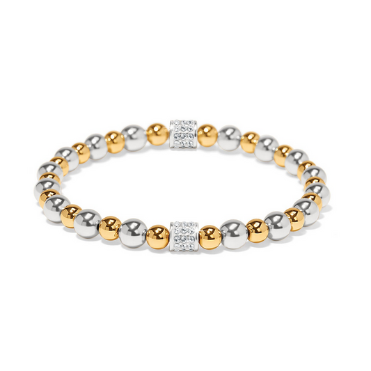 Brighton Meridian Petite Silver / Gold Stretch Bracelet