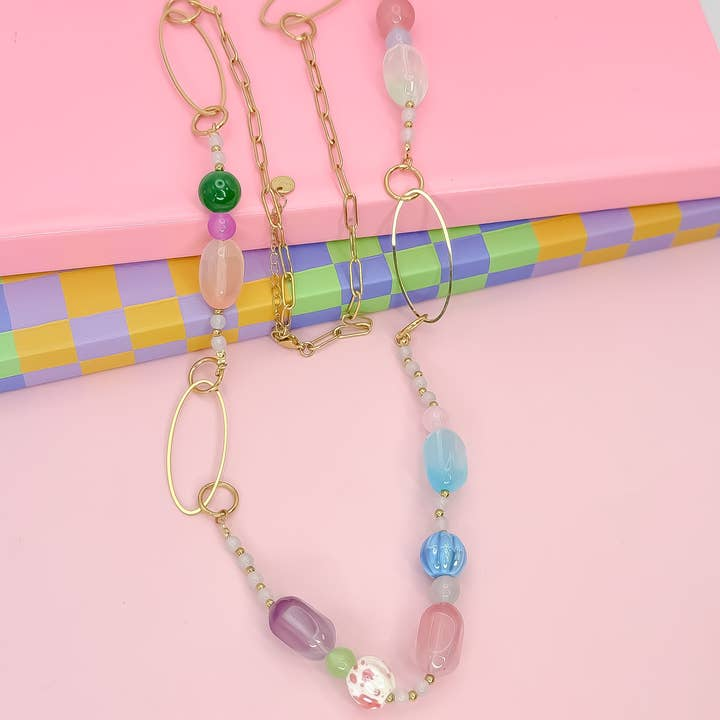 Treasure Jewels Candy Clouds Gemstone Necklace