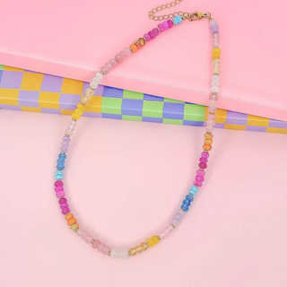Treasure Jewels Rainbow Sugar Gemstone Necklace