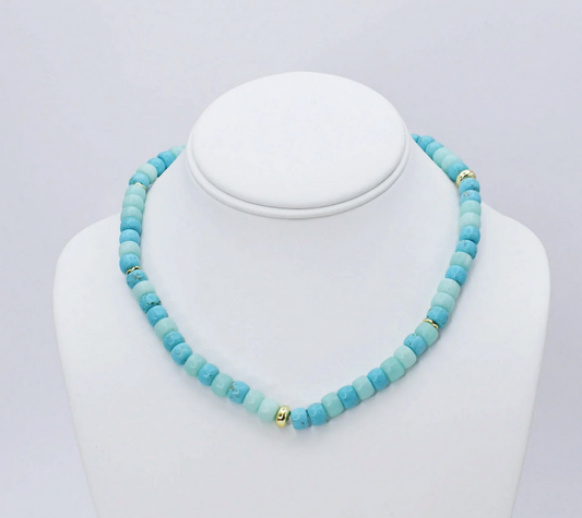 Treasure Jewels Ocean Girly Gemstone Necklace