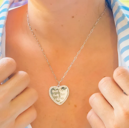 Treasure Jewels Love Each Other SILVER Necklace