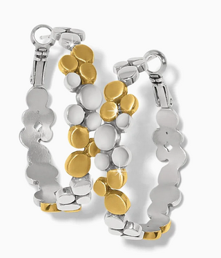 Brighton Pebble Edge Large Hoop Earring