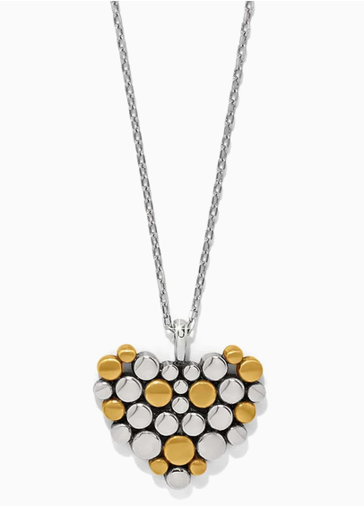 Brighton Pebble Edge Heart Necklace