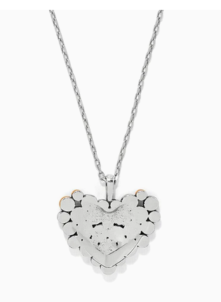 Brighton Pebble Edge Heart Necklace