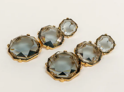 Coastal Grit Lucy Earring Charcoal
