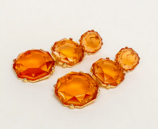 Coastal Grit Lucy Earrings Orange