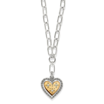 Brighton Mosaic Heart 2tn Necklace