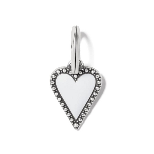 Brighton Dazzling Heart Charm White