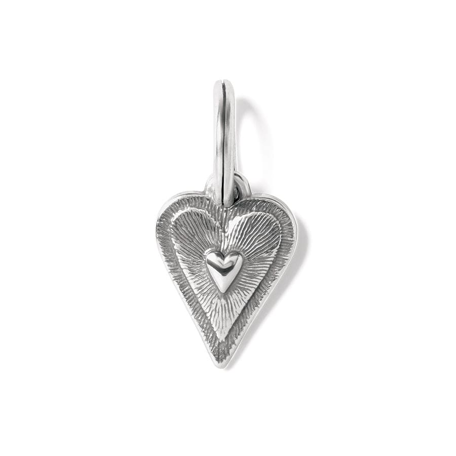 Brighton Dazzling Heart Charm White