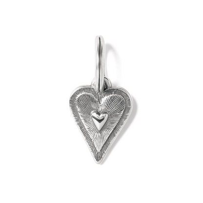 Brighton Dazzling Heart Charm White