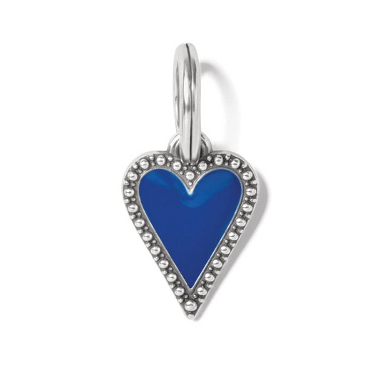 Brighton Dazzling Heart Charm Blue